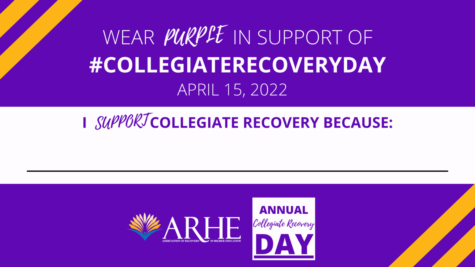 Collegiate Recovery Banner 2022