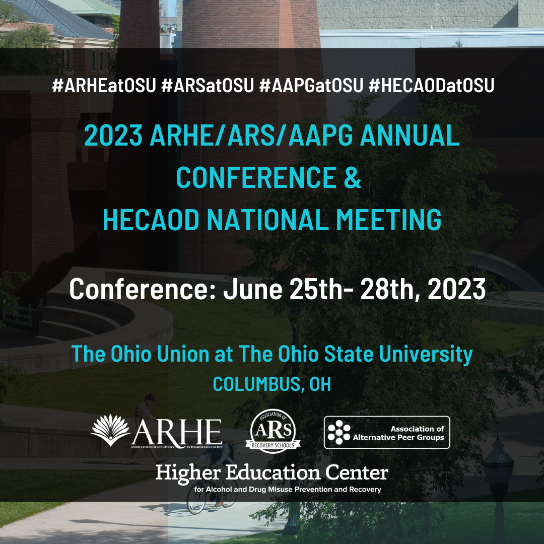 2023 Conference Association of Recovery in Higher Education ARHE