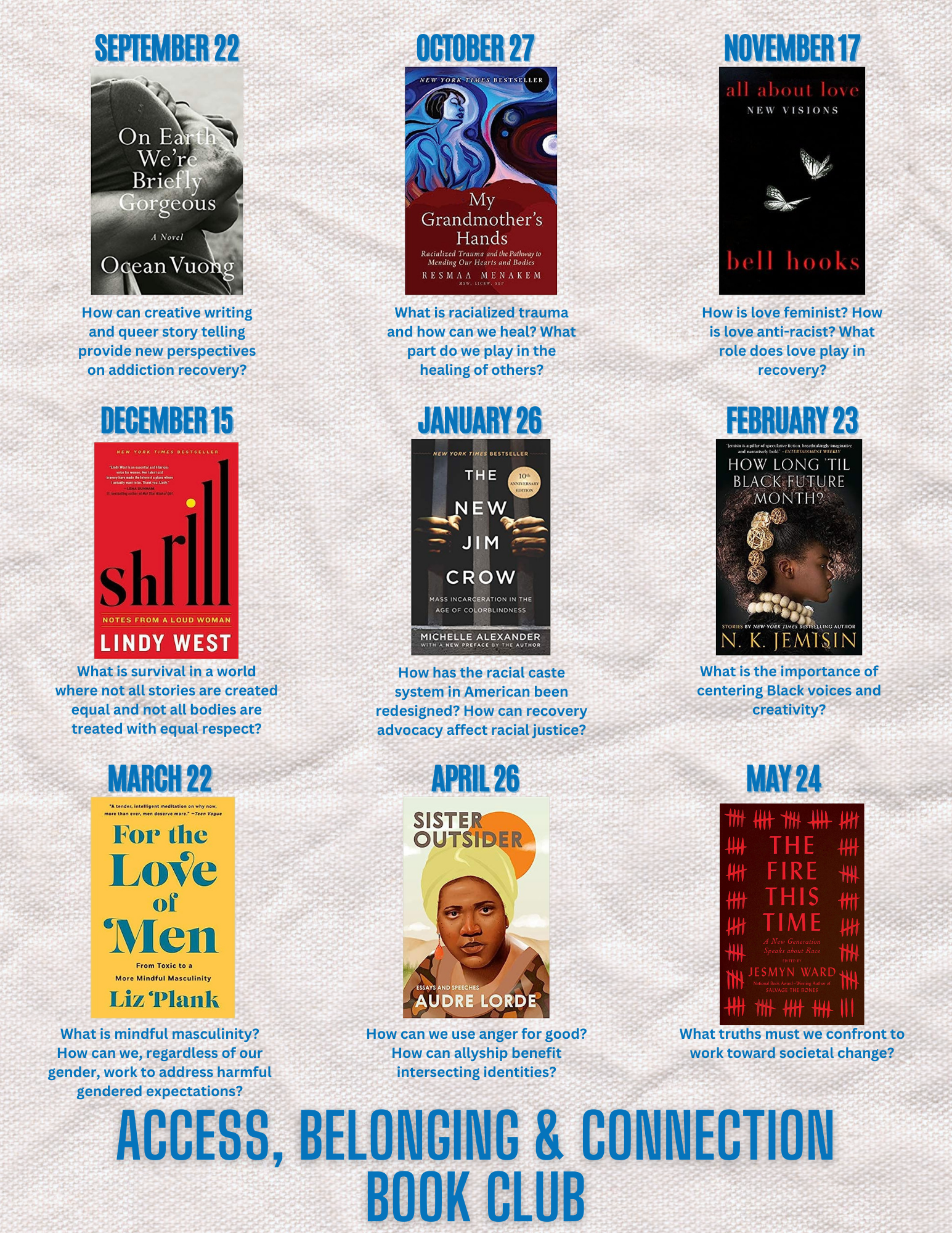 Equity and Justice Book Club Series Graphic
