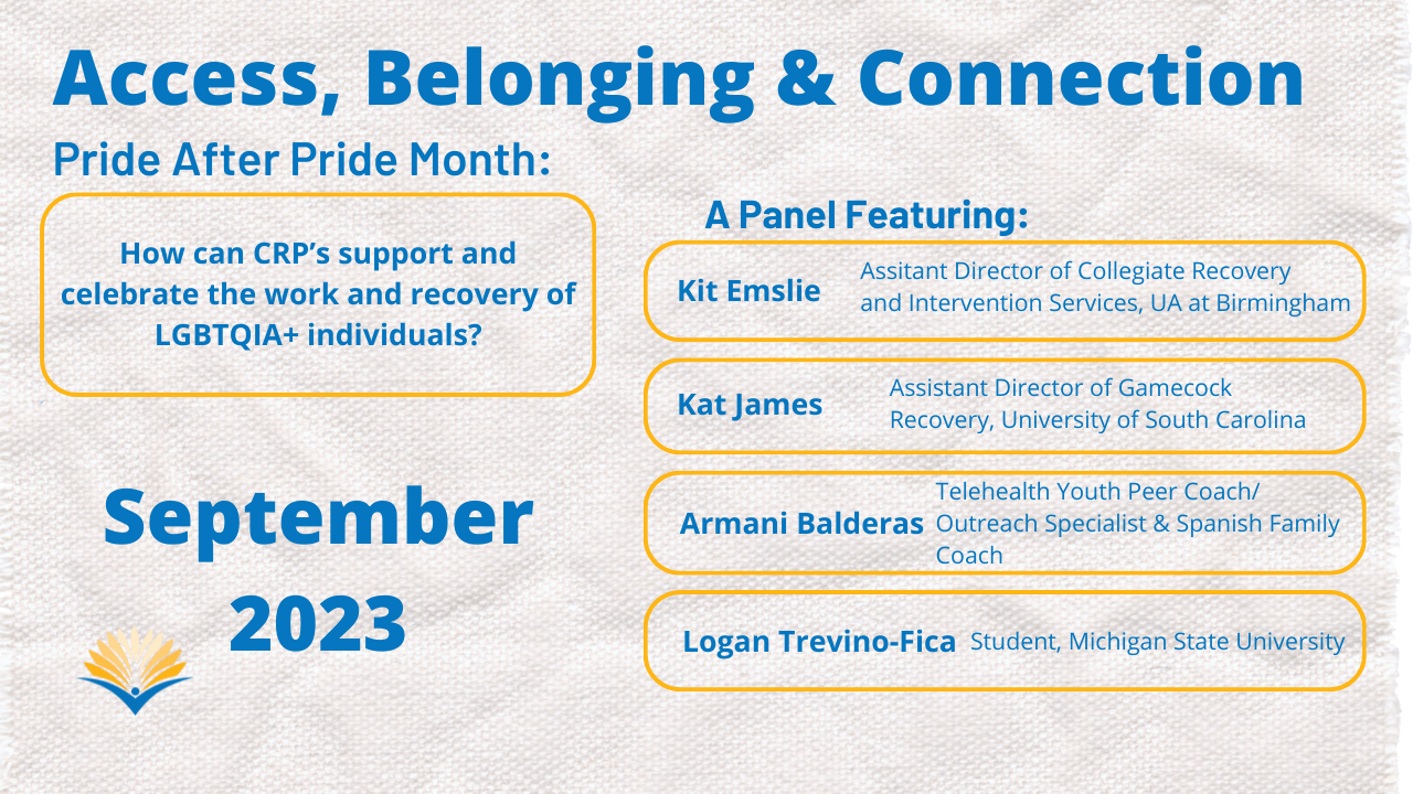 September Speaker Series Promotional Graphic: Pride After Pride Month