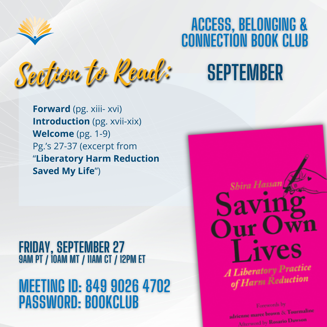 September book club promotional graphic