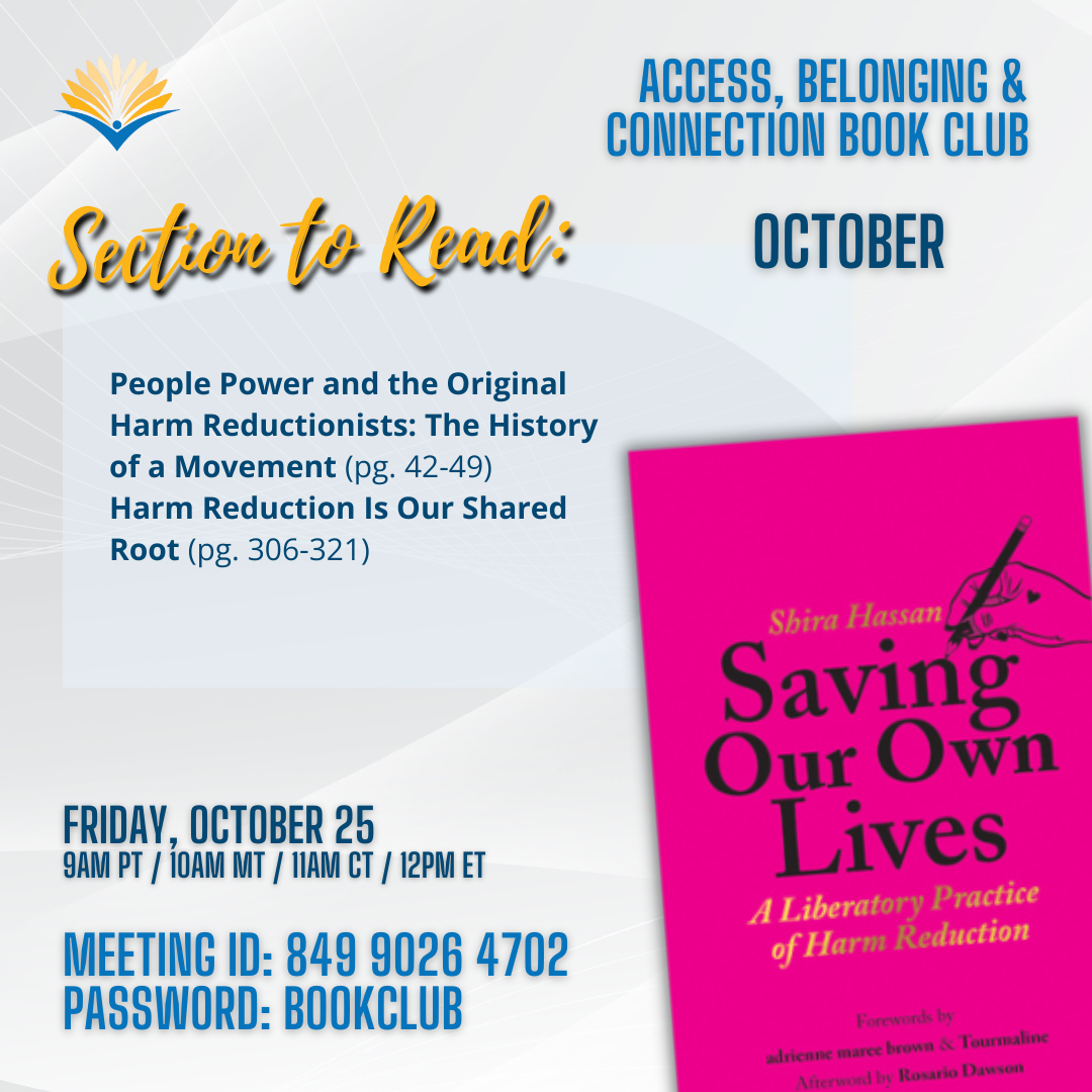 October book club promotional graphic