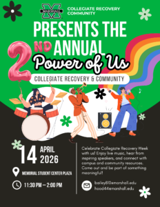 Marshall University Collegiate Recovery Day Promotional Flyer