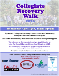 Gonzaga University CRW Event flyer