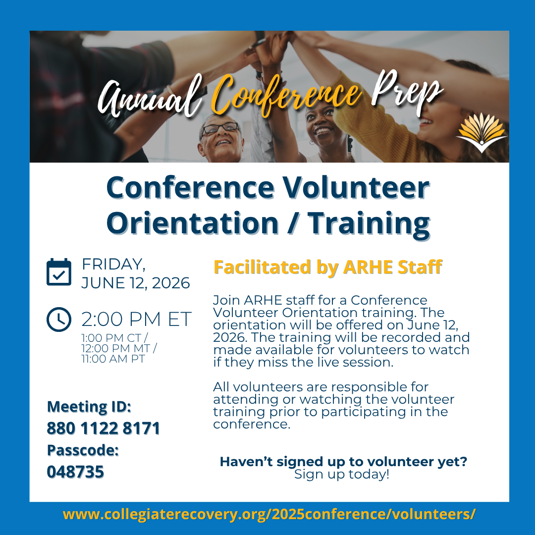 Conference Volunteer Orientation Promotional Graphic